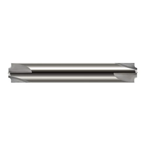 Harvey Tool 44020 | 3/8" Diameter x 3/8" Shank x 2-1/2" OAL 0.2500" Tip Diameter 4FL Uncoated Solid Carbide Double End Corner Rounding End Mill
