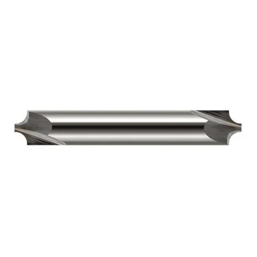 Harvey Tool 45331 | 1/8" Diameter x 1/8" Shank x 1-1/2" OAL 0.0200" Tip Diameter 2FL Uncoated Solid Carbide Double End Corner Rounding End Mill