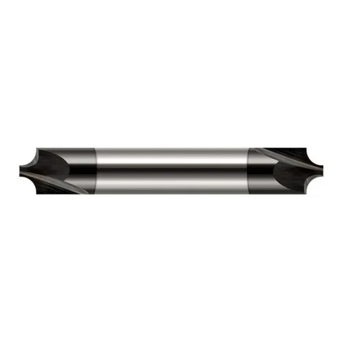 Harvey Tool 46100-C4 | 1/4" Diameter x 1/4" Shank x 2" OAL 0.0470" Tip Diameter 2FL Amorphous Diamond Coated Solid Carbide Double End Corner Rounding End Mill