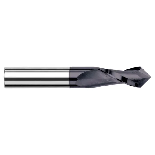 Harvey Tool 46508-C3 | 0.1250" (1/8) Cutter Diameter x 0.5000" (1/2) LOC x 90 Degree Included 2 Flute AlTiN Coated Drill Mill