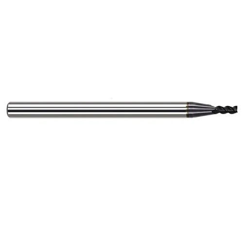 Harvey Tool 46845-C6 | 0.0450" Diameter x 1/8" Shank x 0.1350" LOC x 1-1/2" OAL 0.0050" Radius AlTiN Nano Coated Carbide Corner Radius & Corner Chamfer End Mil