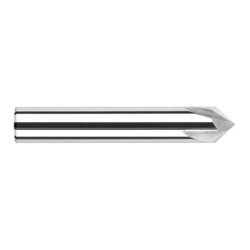 Harvey Tool 47665 | 1/4" Diameter x 1/4" Shank 130 Degree Included Angle 2FL Uncoated Solid Carbide Chamfer Mill