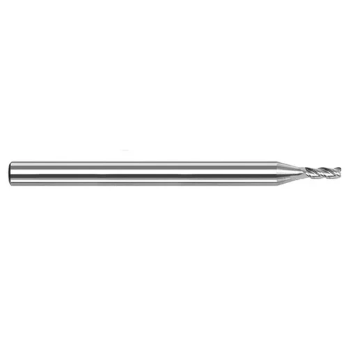 Harvey Tool 53112-C4 | 3/16" Diameter x 3/16" Shank x 1" LOC x 3" OAL 0.0050" Radius 3FL Amorphous Diamond Coated Carbide Corner Radius & Corner Chamfer End Mill for Aluminum Alloys