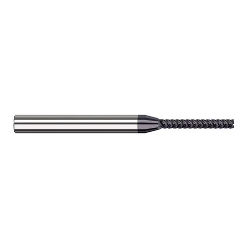 Harvey Tool 53412-C6 | 3/16" Diameter x 3/16" Shank x 1-1/2" LOC x 3" OAL 5FL AlTiN Nano Coated Carbide Single End Mill
