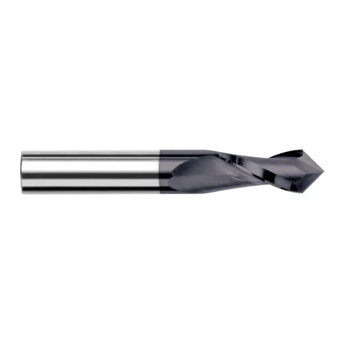 Harvey Tool 72302-C3 | 7/64" Diameter x 1/8" Shank x 3/8" LOC 90 Degree Point Angle 2FL AlTiN Coated Solid Carbide Drill Mill