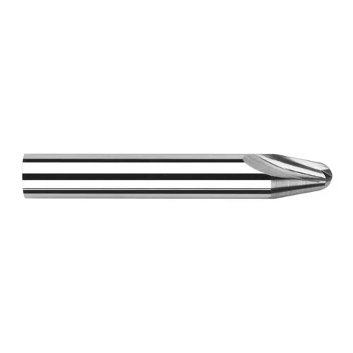 Harvey Tool 75104 | 15 Degree Taper Angle per Side 1/4" Diameter x 1/4" Shank x 0.2890" LOC x 2-1/2" OAL 2FL Uncoated Solid Carbide Tapered End Mills