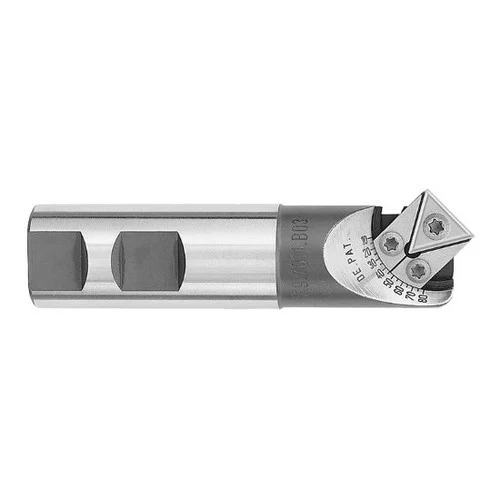 Harvey Tool 81260 | 1.0000" Shank x 3-3/4" OAL 10-80 Degree Adjustable Chamfer Cutter