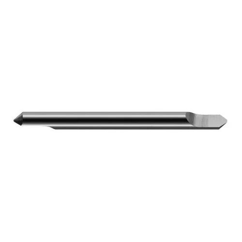Harvey Tool 835008 | 30 Degree Point Angle 1/8" Shank x 0.2050" LOC x 2" OAL Uncoated Solid Carbide Radius Point Engraving Cutter