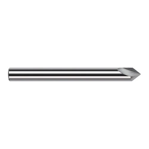 Harvey Tool 844808 | 1/8" Diameter x 1/8" Shank x 0.0350" LOC x 1-1/2" OAL Uncoated Solid Carbide Engraving Cutter Marking Cutter for Ferrous Materials