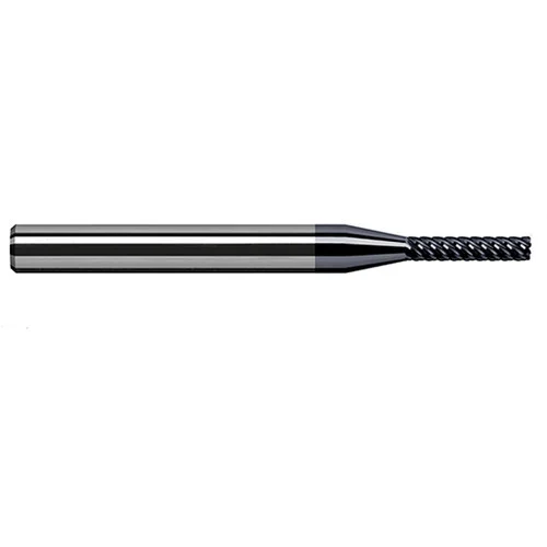 Harvey Tool 873116-C6 | 1/4" Diameter x 1/4" Shank x 3/4" LOC x 2-1/2" OAL 0.0050" Radius AlTiN Nano Coated Carbide Corner Radius & Corner Chamfer End Mil