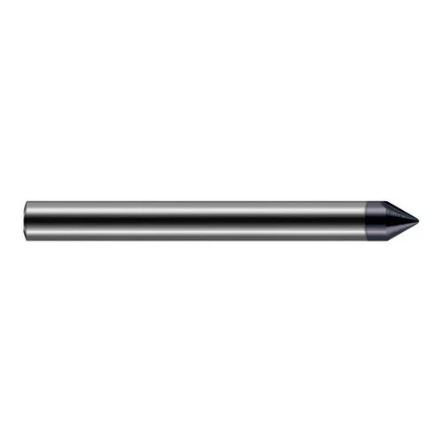 Harvey Tool 877316-C6 | 60 Degree Point Angle 1/4" Shank x 0.2060" LOC x 2-1/2" OAL AlTiN Nano Coated Solid Carbide Radius Point Engraving Cutter