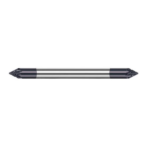 Harvey Tool 898345-C3 | 45 Degree Angle per Side 0.0570" LOC x 0.1250" Shank AlTiN Coated Solid Carbide Deburring Chamfer Mill