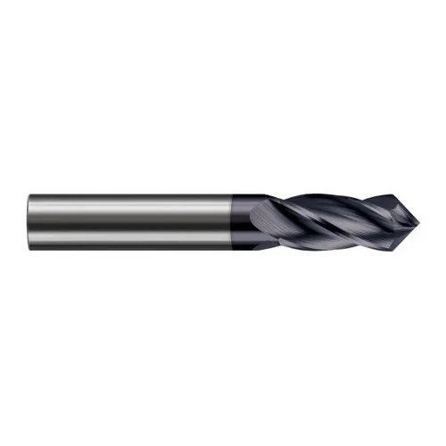 Harvey Tool 899232-C6 | 1/2" Diameter x 1/2" Shank x 1" LOC 60 Degree Point Angle 4FL AlTiN Nano Coated Solid Carbide Drill Mill