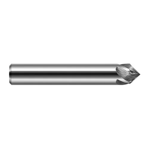 Harvey Tool 900112 | 3/16" Diameter x 3/16" Shank 60 Degree Included Angle 2FL Uncoated Solid Carbide Chamfer Mill