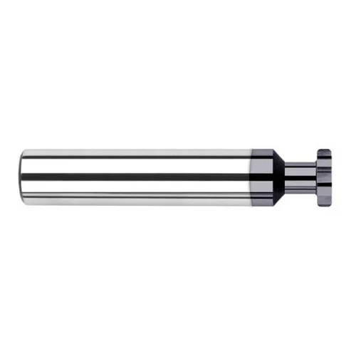 Harvey Tool 903350-C3 | 3/8" Diameter x 3/32" Width x 3/8" Shank 0.0150" Corner Radus AlTiN Coated Solid Carbide Straight Tooth Keyseat Cutter