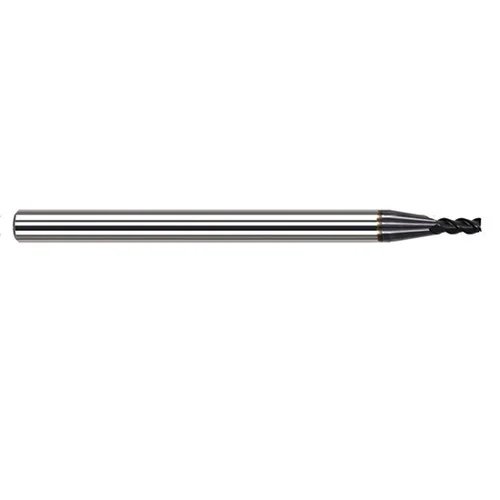 Harvey Tool 908908-C6 | 1/8" Diameter x 1/8" Shank x 3/16" LOC x 1-1/2" OAL 0.0050" Radius AlTiN Nano Coated Carbide Corner Radius & Corner Chamfer End Mil