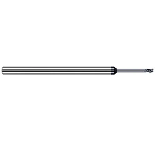 Harvey Tool 912062-C6 | 1/16" Diameter x 1/8" Shank x 3/32" LOC x 2-1/2" OAL 1/64" Radius AlTiN Nano Coated Carbide Corner Radius & Corner Chamfer End Mil