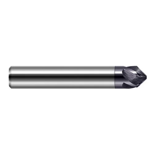 Harvey Tool 916508-C3 | 30 Degree Angle per Side 0.0730" LOC x 0.1250" Shank AlTiN Coated Solid Carbide Deburring Chamfer Mill