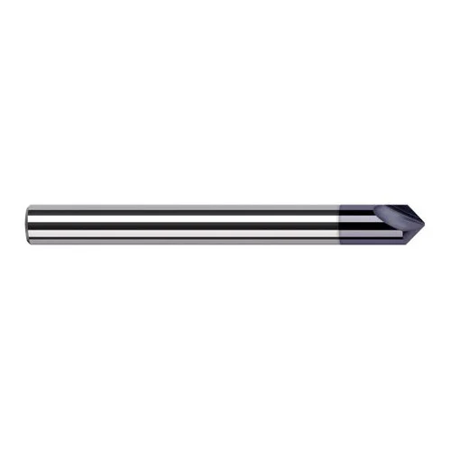 Harvey Tool 918445-C3 | 90 Degree Point Angle 1/8" Shank x 0.0542" LOC x 1-1/2" OAL AlTiN Coated Solid Carbide Radius Point Engraving Cutter