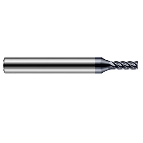 Harvey Tool 920447-C6 | 3/64" Diameter x 1/4" Shank x 0.0710" LOC x 2-1/2" OAL 0.0050" Radius AlTiN Nano Coated Carbide Corner Radius & Corner Chamfer End Mil