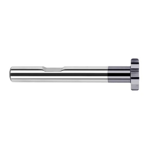 Harvey Tool 923860-C3 | 3/4" Diameter x 3/16" Width x 3/8" Shank 0.0100" Corner Radus AlTiN Coated Solid Carbide Straight Tooth Keyseat Cutter