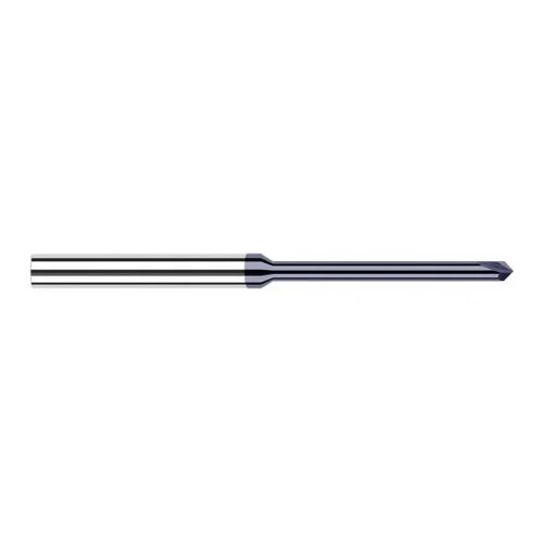 Harvey Tool 924045-C3 | 1/8" Diameter x 1/8" Shank 90 Degree Included Angle 0.9400" Overall Reach 2FL AlTiN Coated Solid Carbide Chamfer Mill