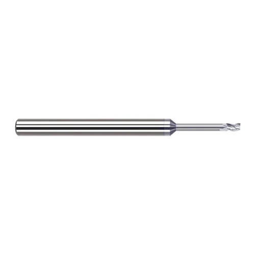 Harvey Tool 927131-C8 | 1/32" Diameter x 1/8" Shank x 3/64" LOC x 2-1/2" OAL 3FL TiB2 Coated Carbide Single End Mill