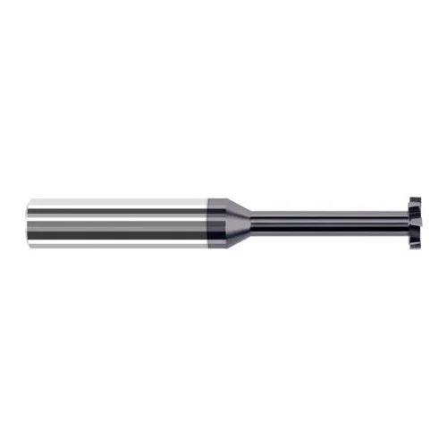 Harvey Tool 976750-C3 | 1/2" Diameter x 3/32" Width x 1/2" Shank 0.0050" Corner Radus AlTiN Coated Solid Carbide Staggered Tooth Keyseat Cutter