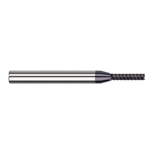 Harvey Tool 980133-C6 | 1.500mm Diameter x 4.000mm Shank x 7.500mm LOC x 50.000mm OAL 5FL AlTiN Nano Coated Carbide Single End Mill