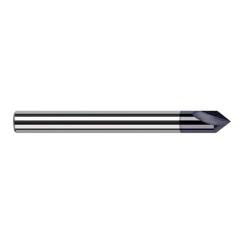 Harvey Tool 987408-C3 | 1/8" Diameter x 1/8" Shank x 0.1450" LOC x 2" OAL AlTiN Coated Solid Carbide Engraving Cutter Marking Cutter for Ferrous Materials