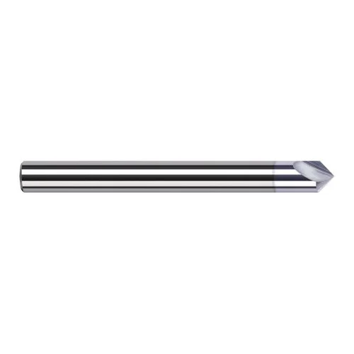 Harvey Tool 993260-C8 | 1/8" Diameter x 1/8" Shank x 0.0360" LOC x 1-1/2" OAL TiB2 Coated Solid Carbide Engraving Cutter Marking Cutter for Non-Ferrous Materials