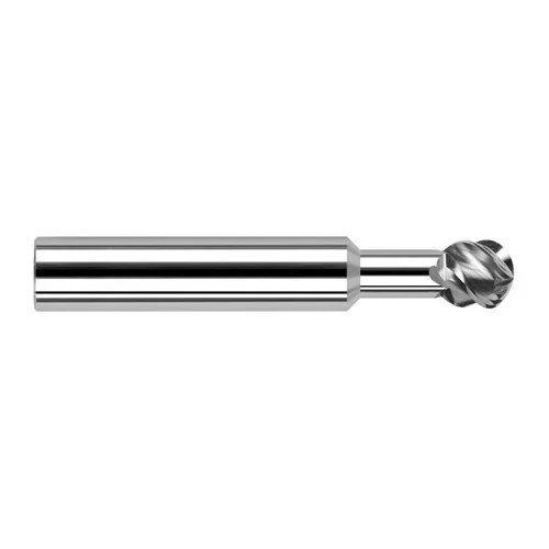 Harvey Tool 997132 | 270 Degree Sperical Ball 1/2" Diameter x 1/2" Shank x 0.4270" LOC x 6" OAL 4FL Uncoated Carbide Undercutting End Mill