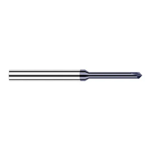 Harvey Tool 999245-C3 | 1/8" Diameter x 1/8" Shank 90 Degree Included Angle 0.3750" Overall Reach 2FL AlTiN Coated Solid Carbide Chamfer Mill