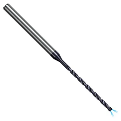 Harvey Tool ACD0590-C3 | 1.500mm Diameter x 21.000mm Flute Length x 3.000mm Straight Shank x 63.000mm OAL 140 Degree Drill Point Angle AlTiN Coated Solid Carbide Coolant Through Micro Drill Bit