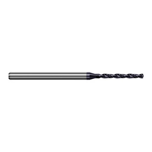Harvey Tool ADS0500-C3 | 1.270mm Diameter x 3.000mm Shank x 50.000mm OAL 140 Degree Drill Point AlTiN Coated Solid Carbide Micro Drill Bit