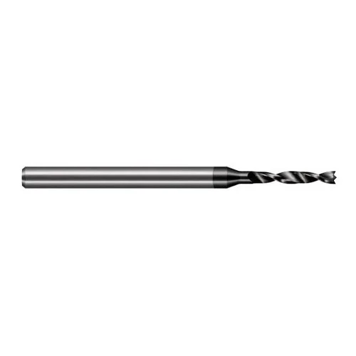 Harvey Tool BSW0600-C4 | 1.524mm Diameter x 3.000mm Shank x 50.000mm OAL 90 Degree Drill Point Amorphous Diamond Coated Solid Carbide Micro Drill Bit