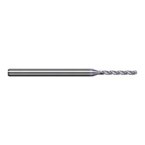 Harvey Tool CBG1065-C8 | 2.705mm Diameter x 4.000mm Shank x 63.000mm OAL 130 Degree Drill Point TiB2 Coated Solid Carbide Micro Drill Bit
