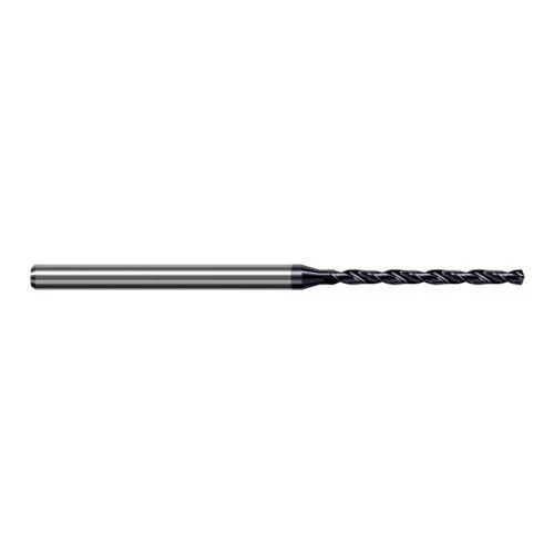 Harvey Tool CHT0125-C3 | 0.318mm Diameter x 3.000mm Shank x 50.000mm OAL 140 Degree Drill Point AlTiN Coated Solid Carbide Micro Drill Bit
