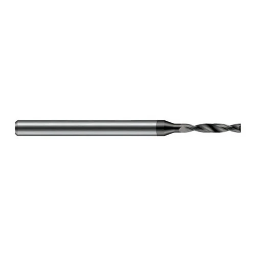 Harvey Tool FBD0370-C3 | 0.939mm Diameter x 3.000mm Shank x 50.000mm OAL 180 Degree Drill Point AlTiN Coated Solid Carbide Micro Drill Bit