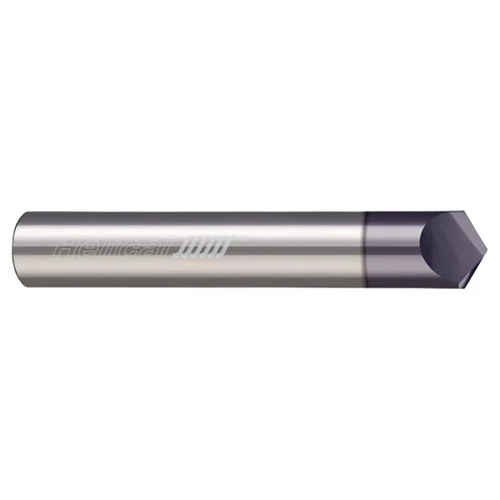 Helical Solutions 06453 | HCM120-20375 3/8" Cutter Head Diameter x 3/8" Shank x 2-1/2" OAL x 120 Degree Included Angle 2 Flute Aplus Coated Solid Carbide Chamfer Mill