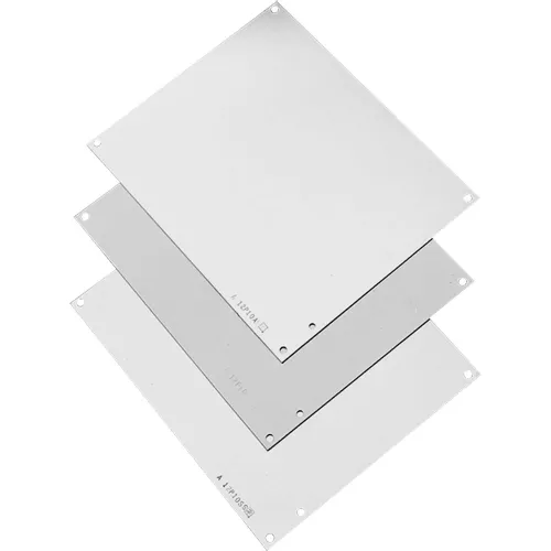 Hoffman A12P12, Panel, Junction Box, 10.75x10.88, Fits 12x12, Steel/White