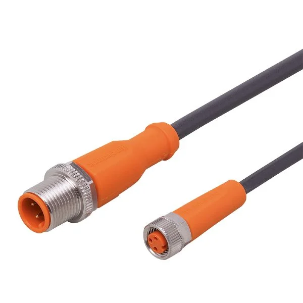 Ifm EVC411 Female Cordset, 7m PUR-Cable M12 / M8 Connector