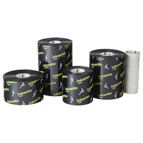 Inkanto AWX FH Resin Enhanced Wax Ribbons, 60mm W x 450m L, Black, 12 Rolls/Case