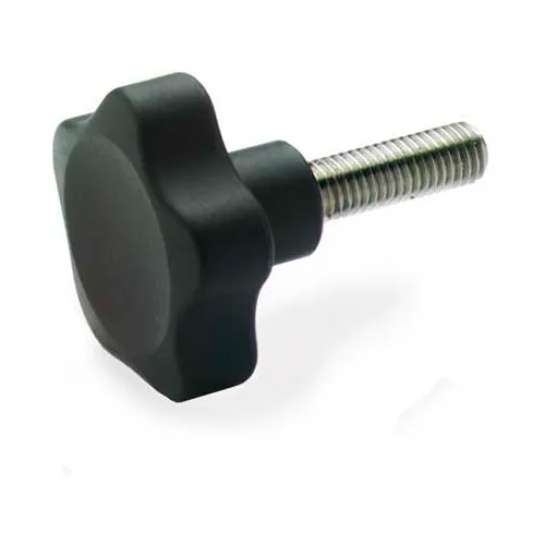 J.W. Winco EN5337.4 Solid Five Lobed Knob, 20", M6 x 1.0, 5337.4-32-M6-20