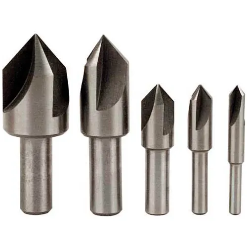 Made in USA Cobalt 3 Flute Center Reamer Countersink Set 82° 1/4" - 3/4"