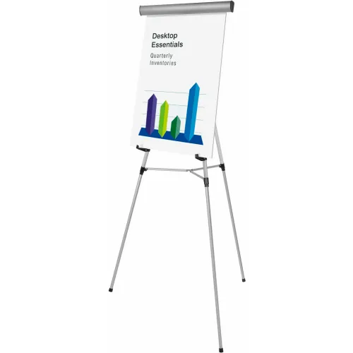 MasterVision 3-Leg Lightweight Telescoping Display Easel, Silver