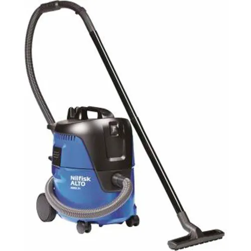 Nilfisk Aero 21 Contractor-Grade Wet/Dry HEPA Vacuum, 20 Liter Cap.