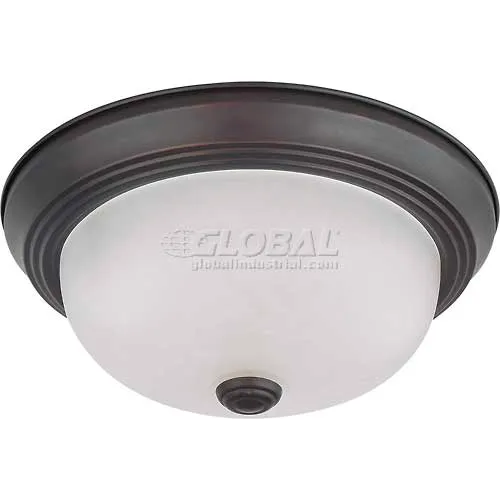 Nuvo 60/3145, 2 Light-Ceiling-Flush Mount, Frosted White, 11.375"W X 4.875"H