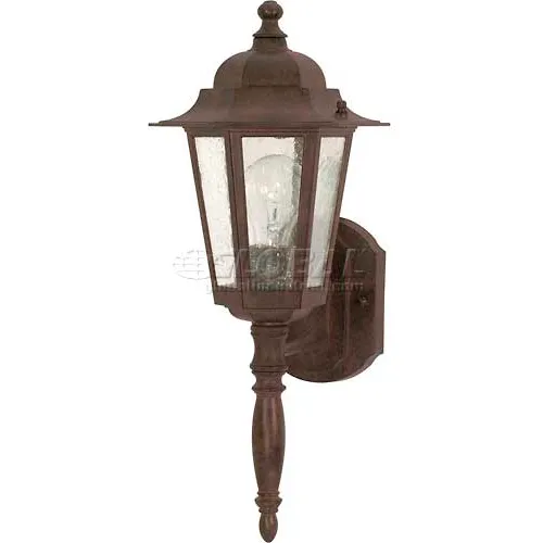 Nuvo 60/986 Cornerstone-1 Light-Wall Lantern W/Clear Seed Glass, Old Bronze, 7"W X 18"H