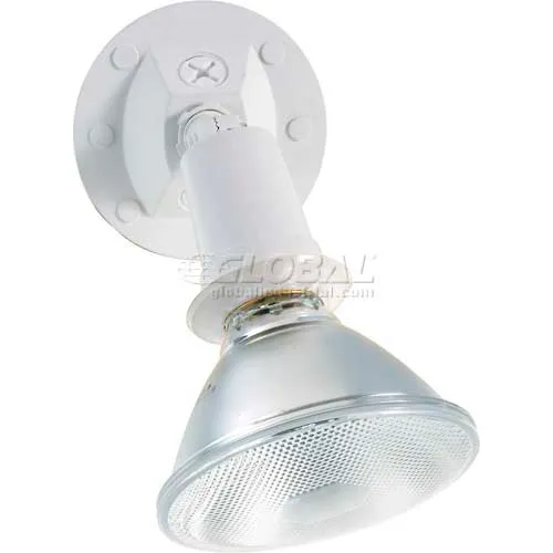 Nuvo 76/520, 1 Light-Flood Light, W/ Adjust. Swivel, White, 4.5"W